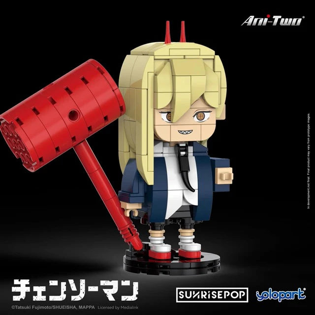 SUNRISEPOP Chainsaw Man Power - Big Head Bricks Figure