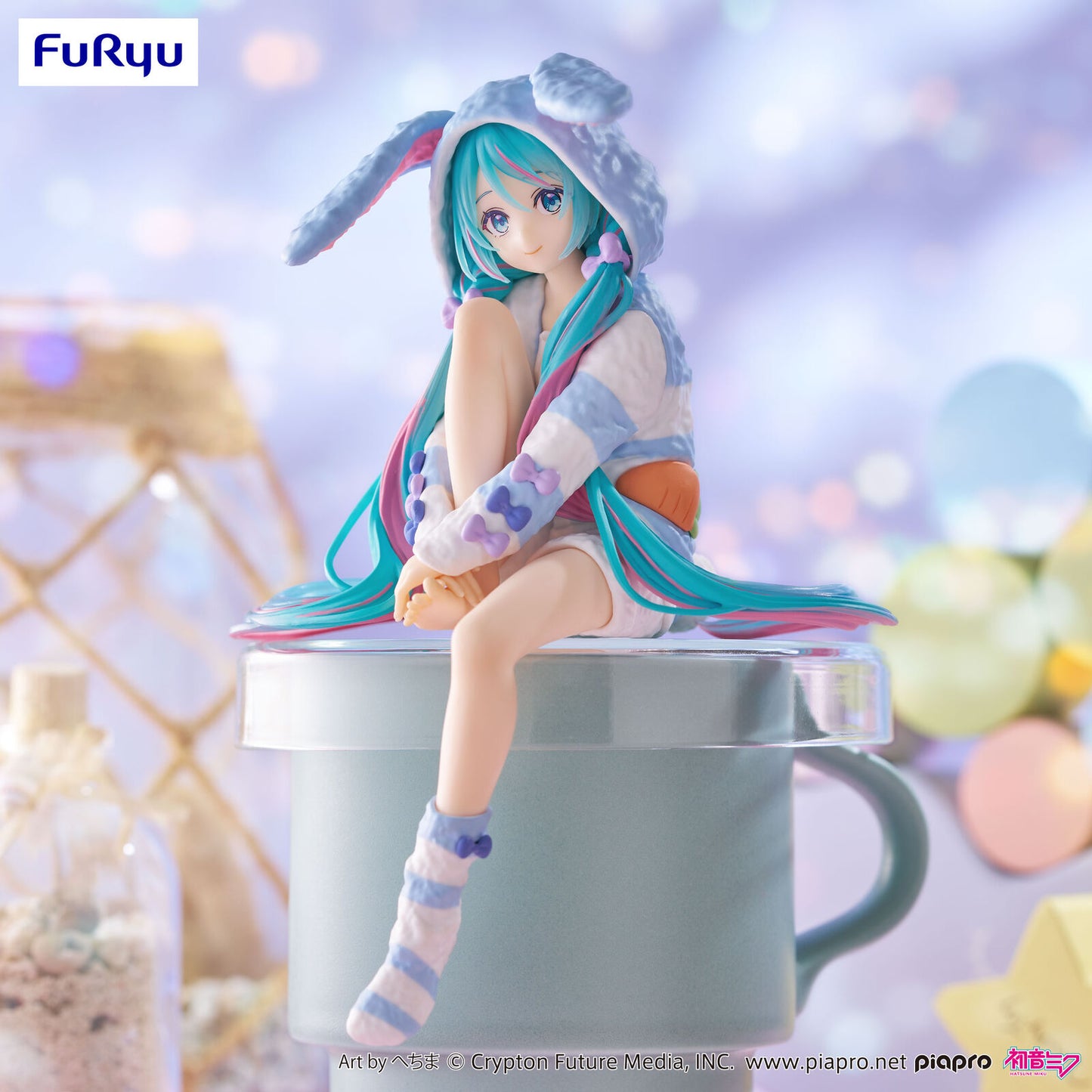 FuRyu Hatsune Miku - Noodle Stopper Figure Rabbit Ear Hood Pajama