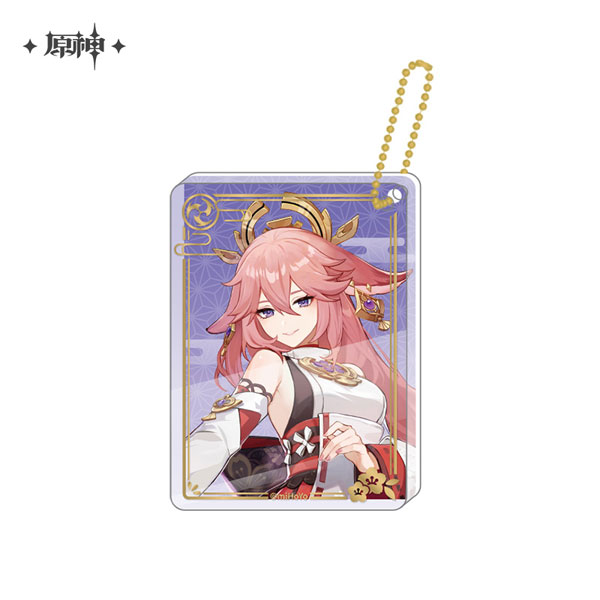 Genshin Impact Yae Miko Character Acrylic Strap