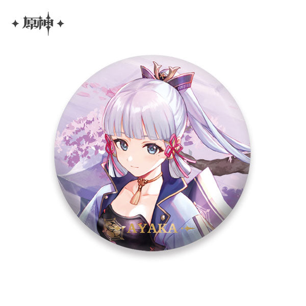Genshin Impact Kamisato Ayaka Character Tin Badge