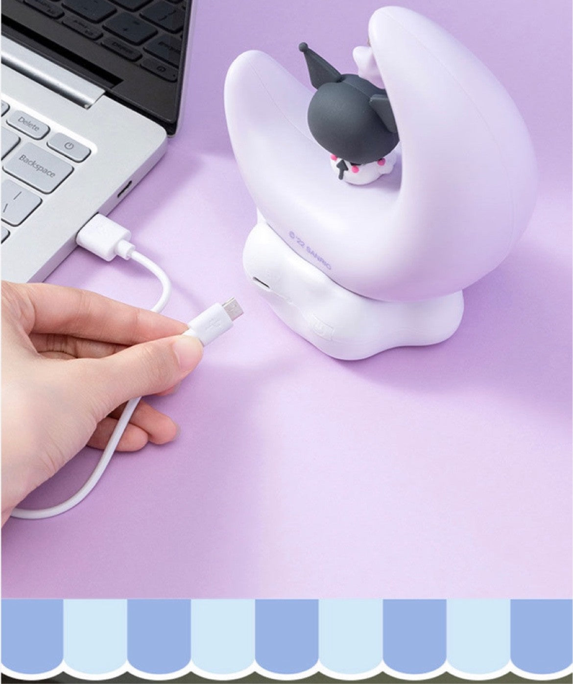 Sanrio Kuromi USB LED Night Light