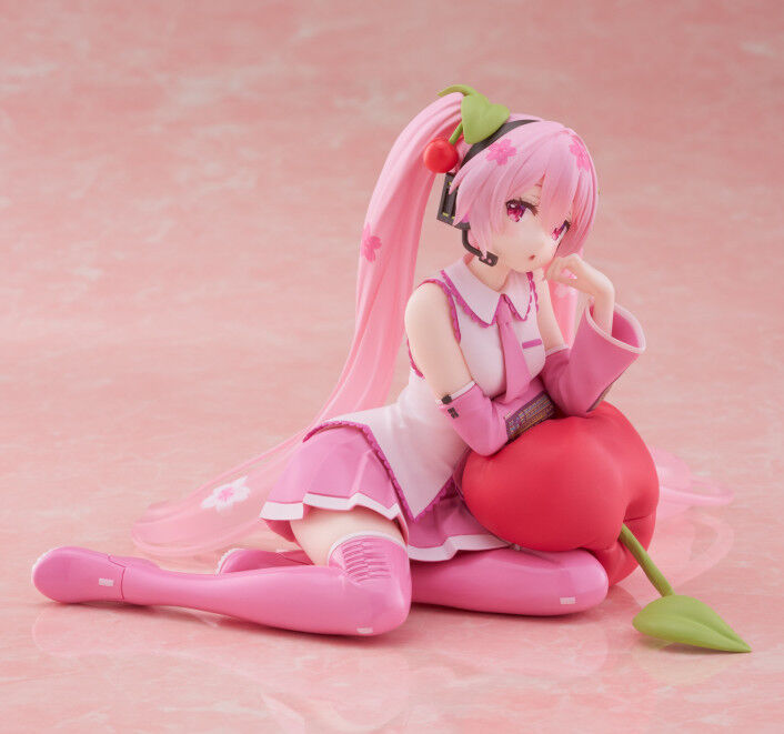 Taito Vocaloid Hatsune Miku - Sakura Miku Desktop Cute Figure Cherry Cushion ver.