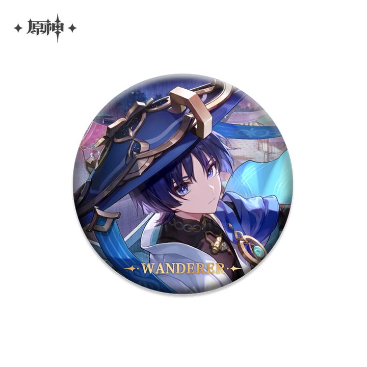 Genshin Impact Wanderer Theme Character Can Badge