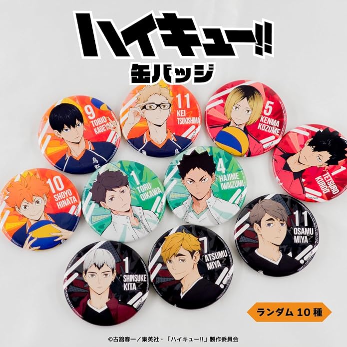 Haikyu! Random Tin Badge Blind Box