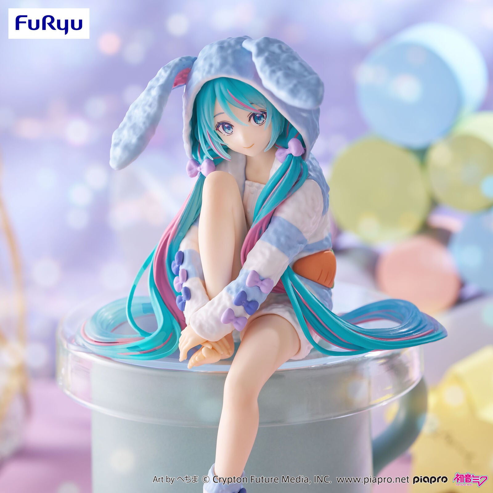 FuRyu Hatsune Miku - Noodle Stopper Figure Rabbit Ear Hood Pajama