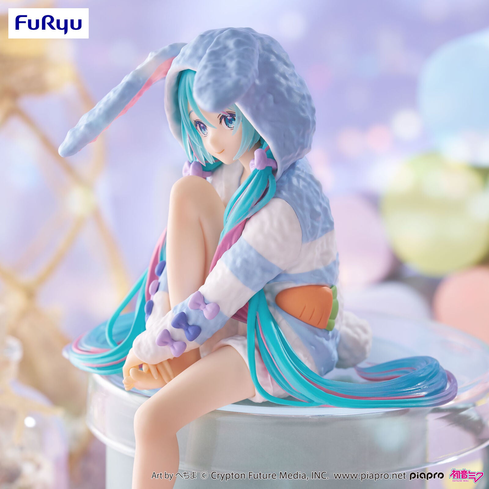 FuRyu Hatsune Miku - Noodle Stopper Figure Rabbit Ear Hood Pajama