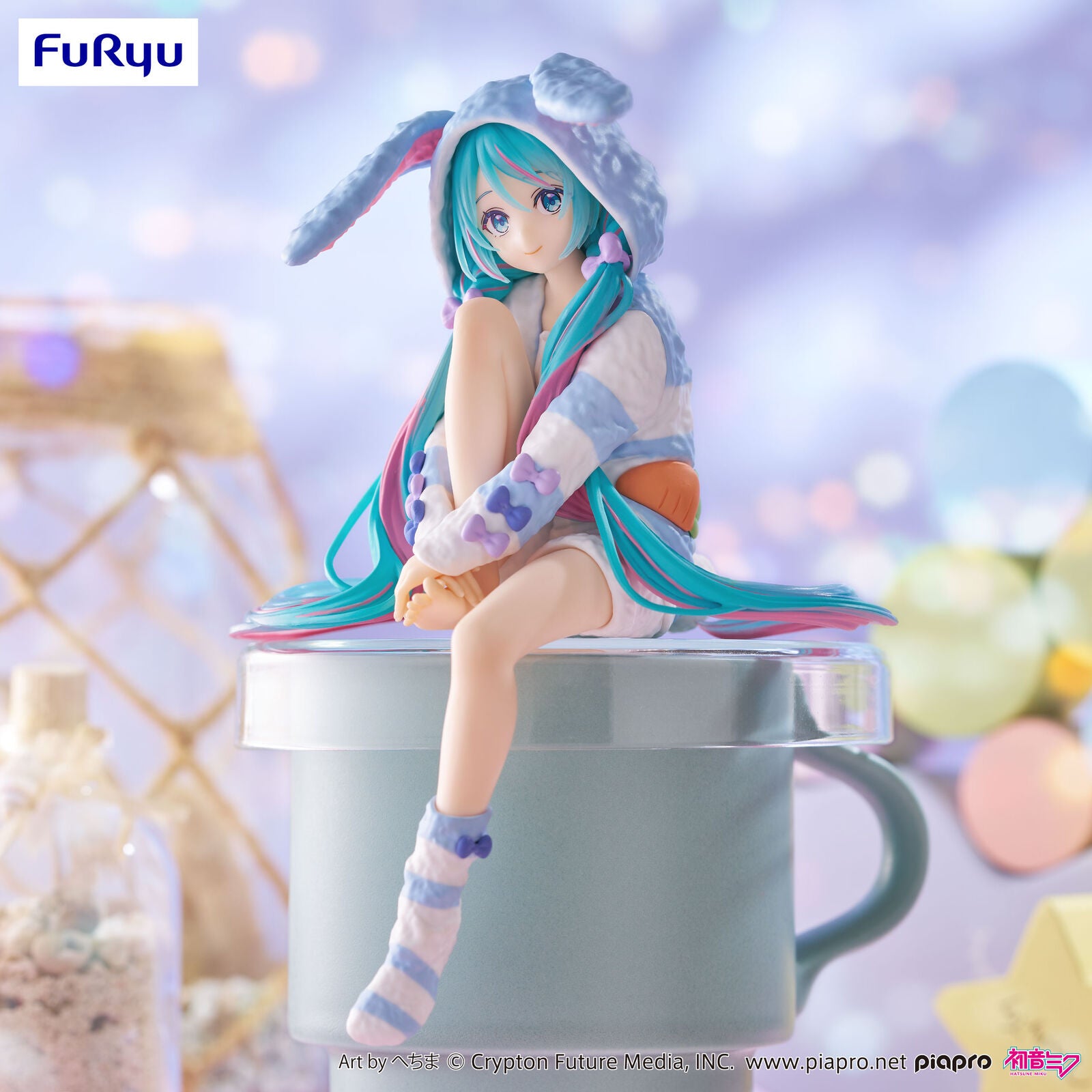 FuRyu Hatsune Miku - Noodle Stopper Figure Rabbit Ear Hood Pajama