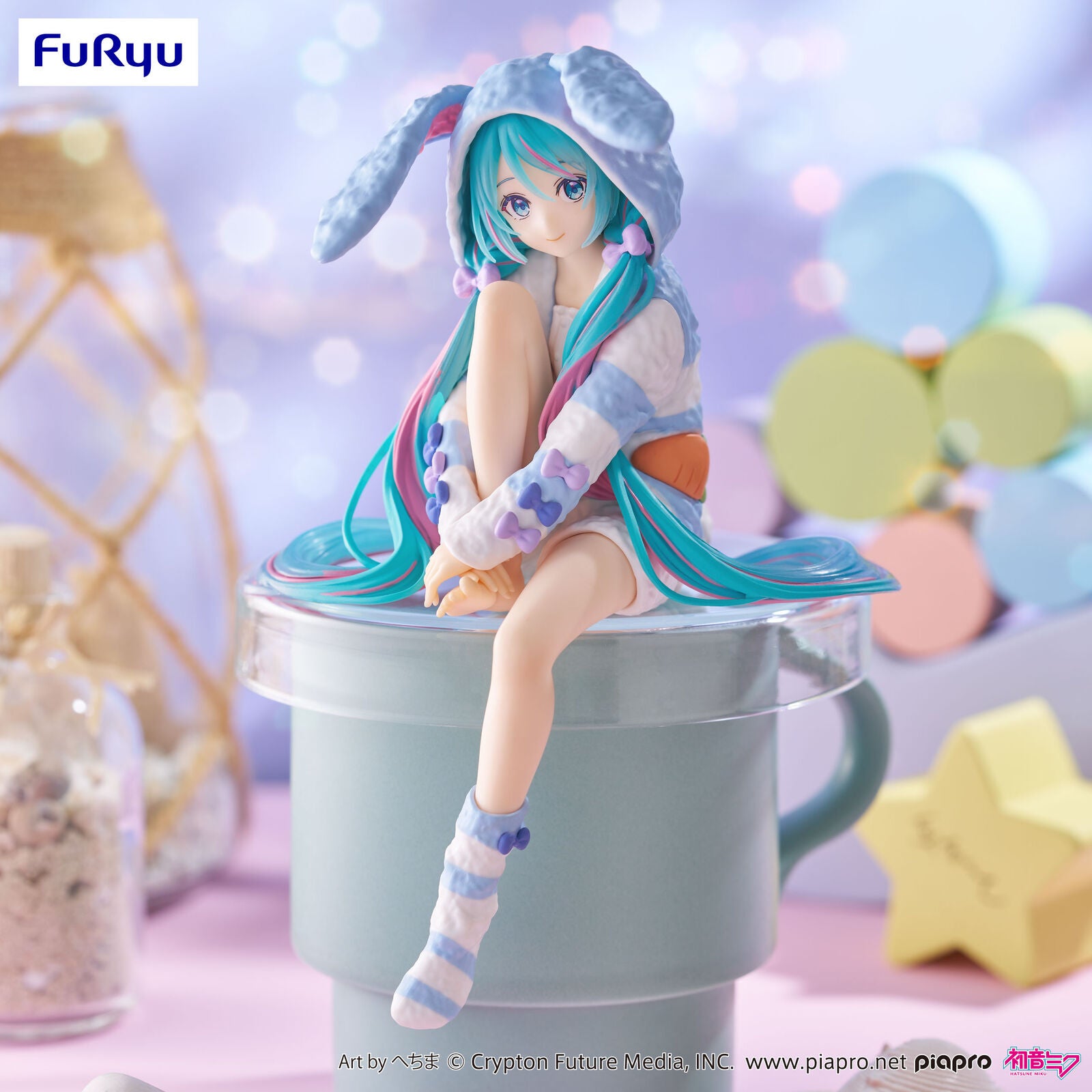 FuRyu Hatsune Miku - Noodle Stopper Figure Rabbit Ear Hood Pajama
