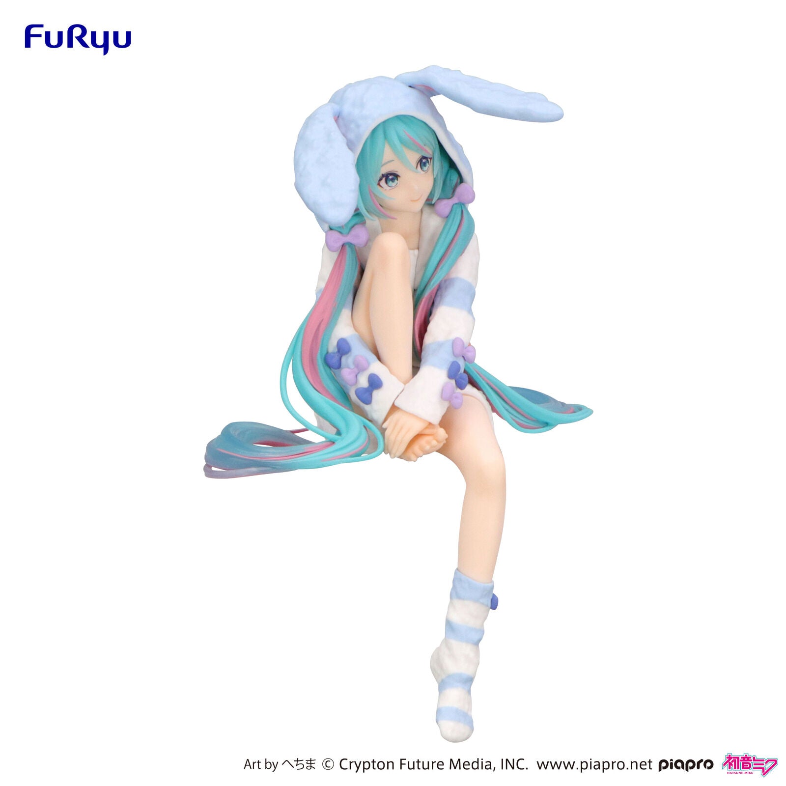 FuRyu Hatsune Miku - Noodle Stopper Figure Rabbit Ear Hood Pajama