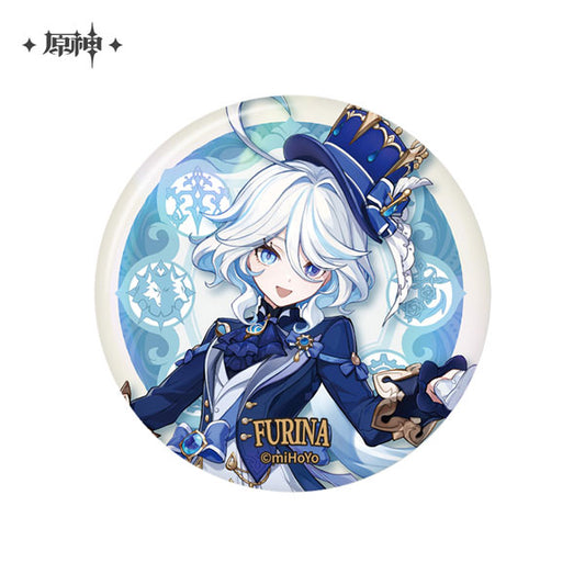 Genshin Impact Furina Court of Fontaine Series Character Tin Badge Pneuma