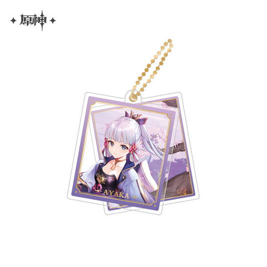 Genshin Impact Kamisato Ayaka Character Double Acrylic Strap