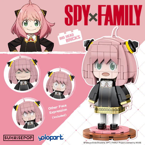 SUNRISEPOP Spy x Family Anya - Big Head Bricks Figure