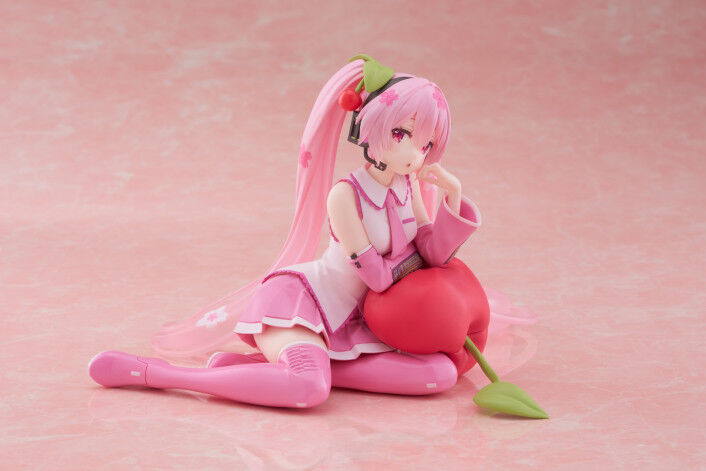 Taito Vocaloid Hatsune Miku - Sakura Miku Desktop Cute Figure Cherry Cushion ver.