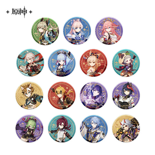 Genshin Impact Inazuma City Series Character Tin Badge